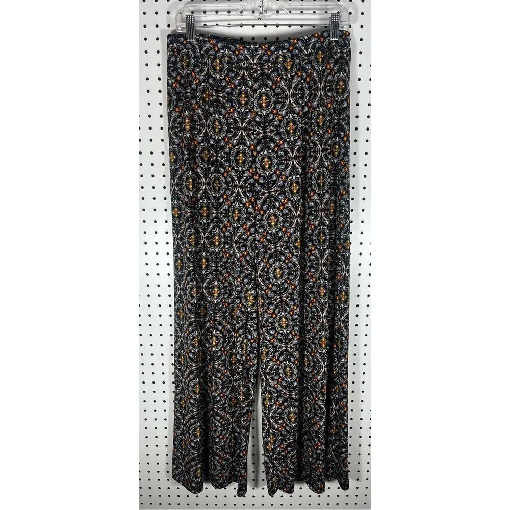 Philosophy printed wide leg pants size L